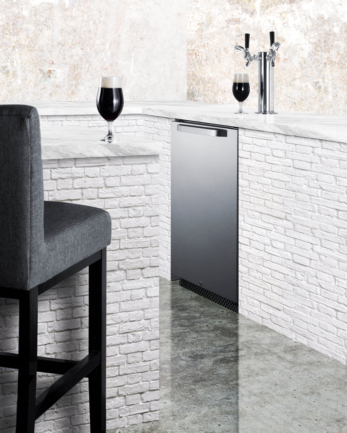 "Summit" 24" Wide Built-In Outdoor Kegerator with TapLocks