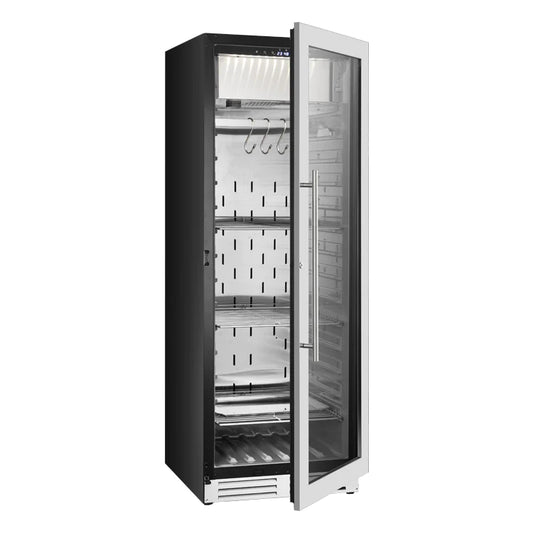 "Kingsbottle" Glass Door Upright Steak Ager Refrigerator : KBU180SA-SS LHH
