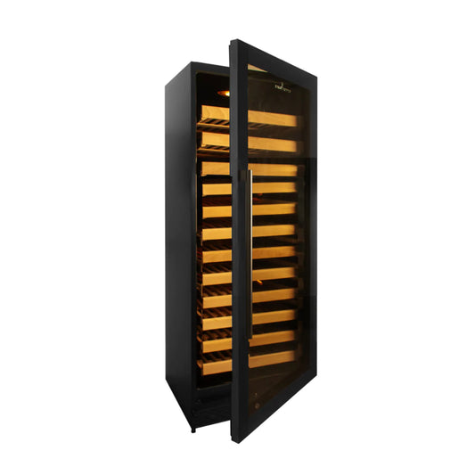 "Kingsbottle" 100 Bottle Kitchen Wine Refrigerator Freestanding : KBU100WX-SS RHH