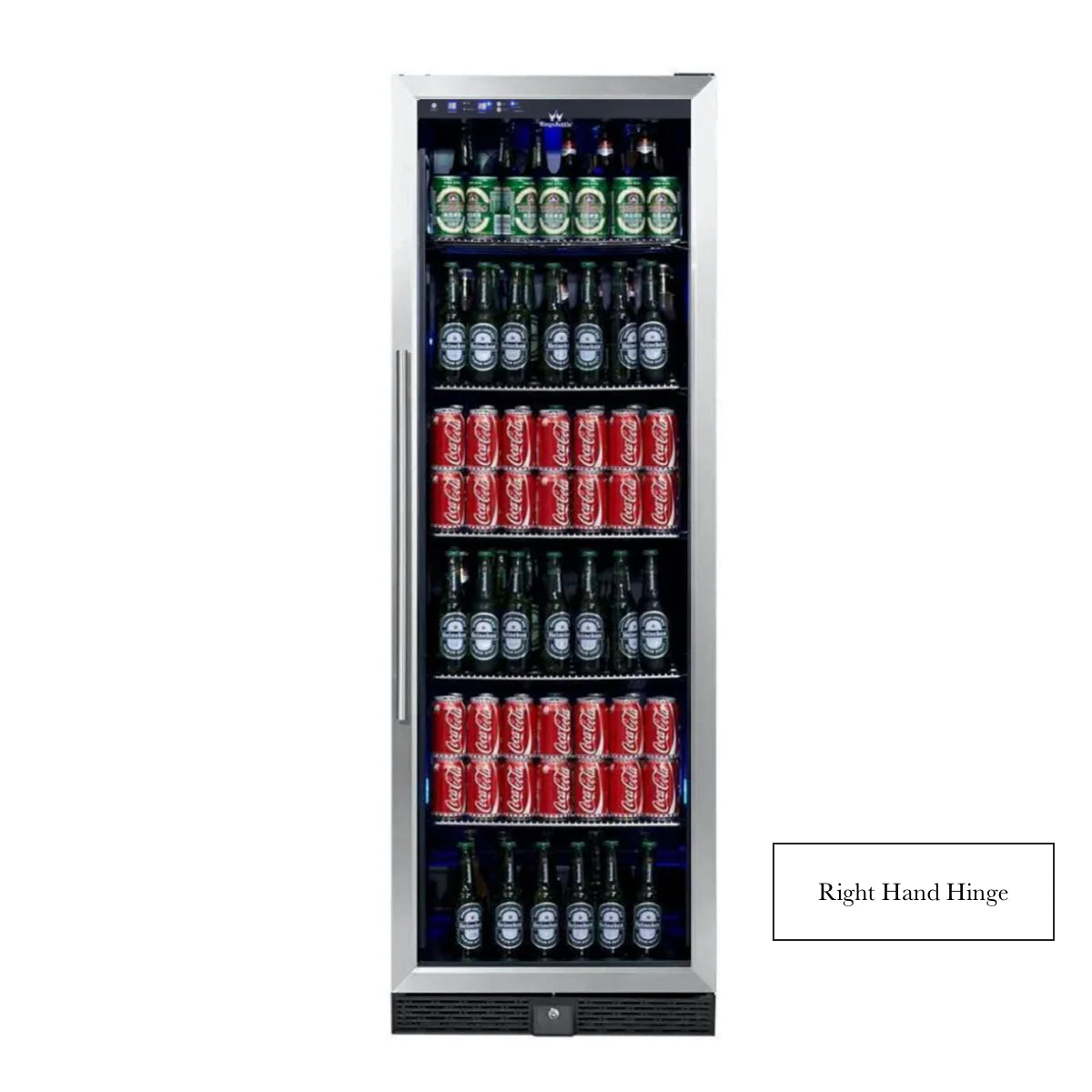 "Kingsbottle" 72" Large Beverage Refrigerator With Clear Glass Door : KBU170BX-FG LHH