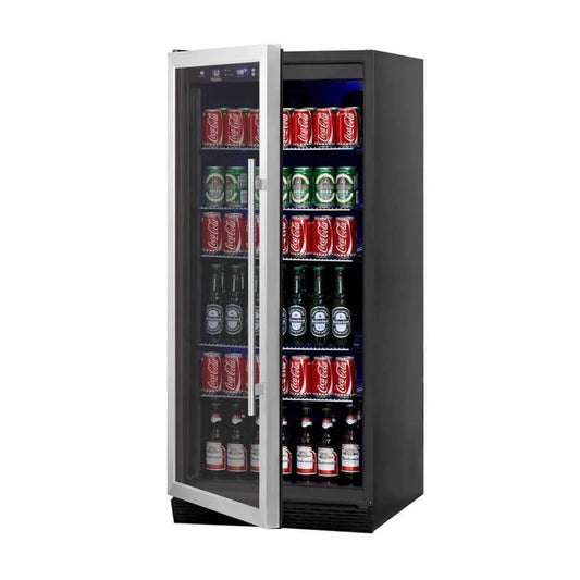 "Kingsbottle" 56" Tall Beverage Fridge Center Freestanding : KBU100BX-SS RHH