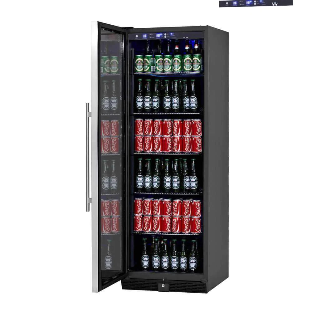 "Kingsbottle" 72" Large Beverage Refrigerator With Clear Glass Door : KBU170BX-FG LHH