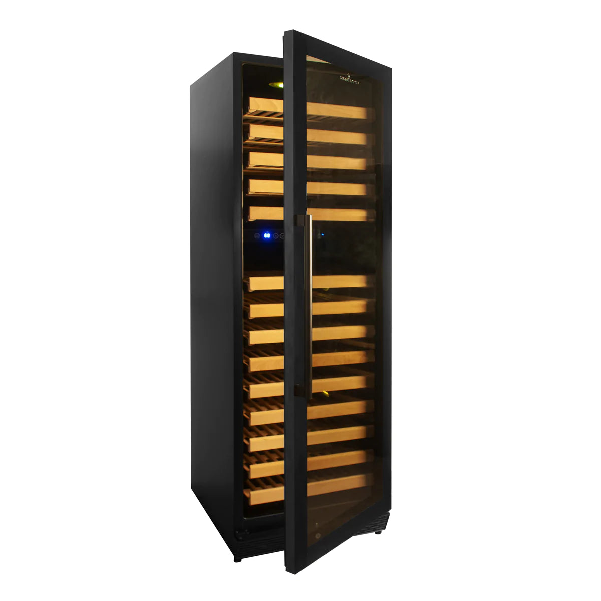 "Kingsbottle" 164 Bottle Large Wine Refrigerator With Glass Door : KBU170DX-FG RHH