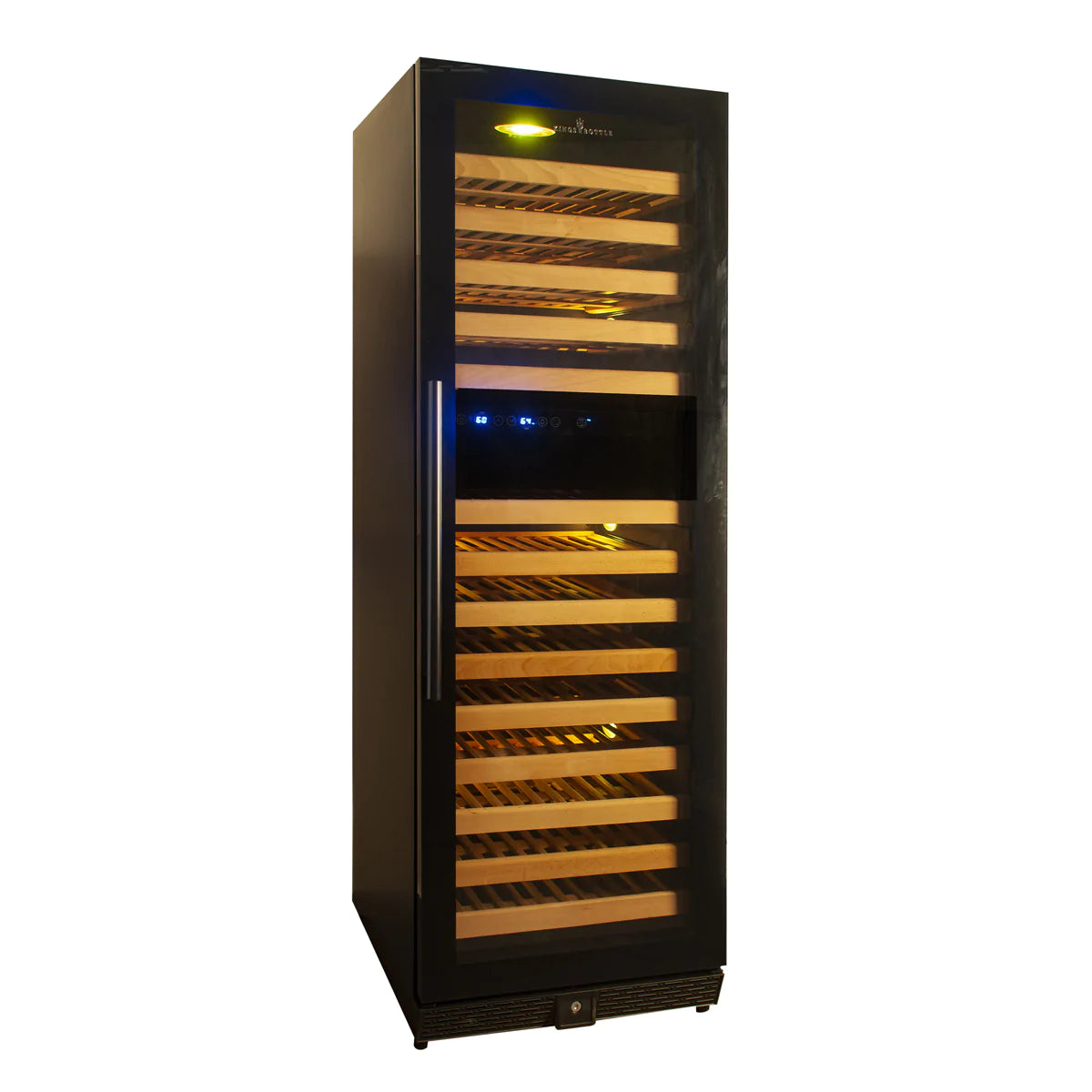 "Kingsbottle" 164 Bottle Large Wine Refrigerator With Glass Door : KBU170DX-FG RHH