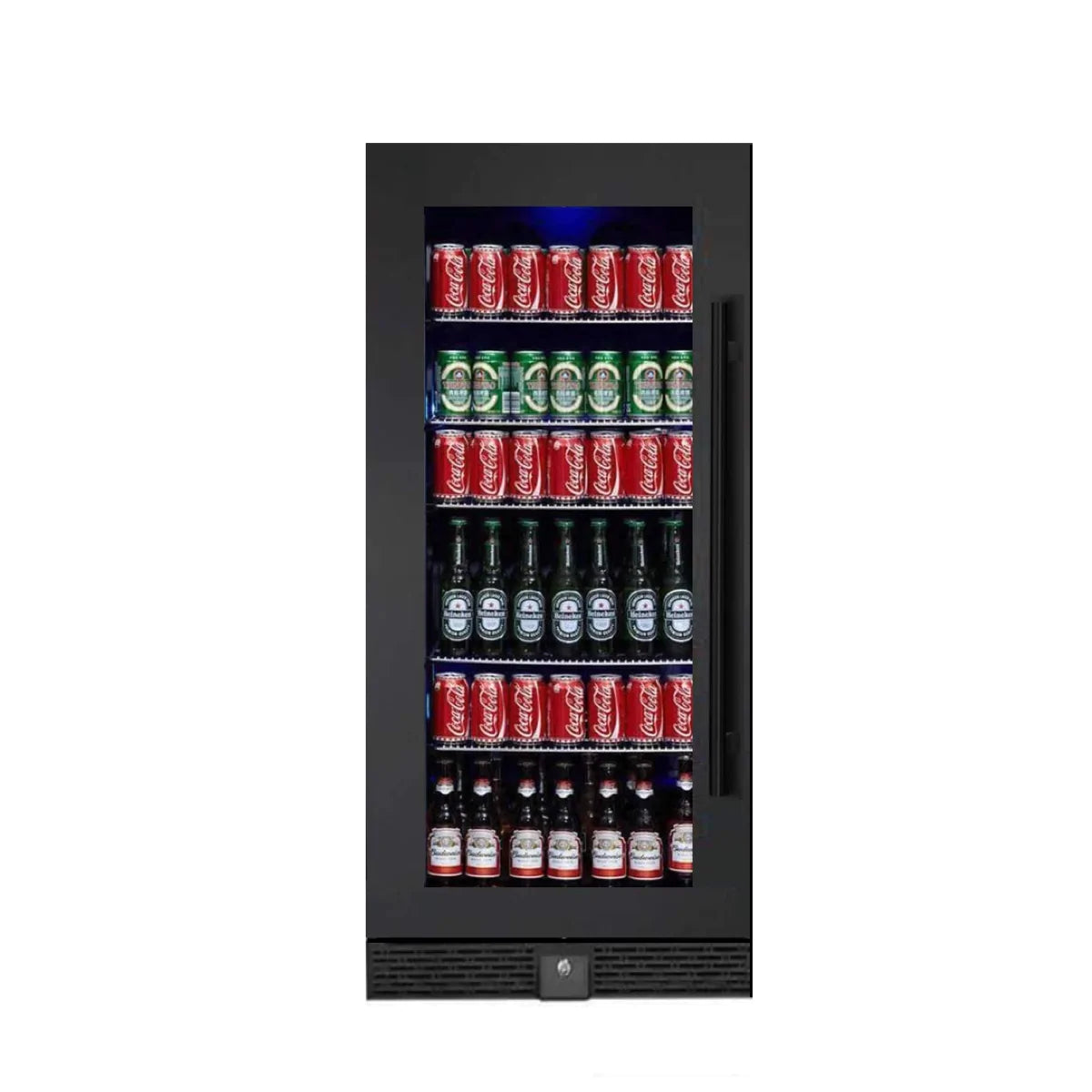 "Kingsbottle" 56" Tall Beverage Fridge Center Freestanding : KBU100BX-SS LHH