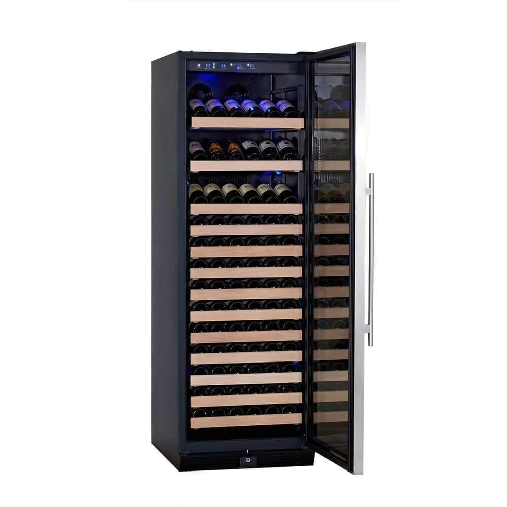 "Kingsbottle" 166 Bottle Large Wine Cooler Refrigerator Drinks Cabinet : KBU170WX-FG LHH
